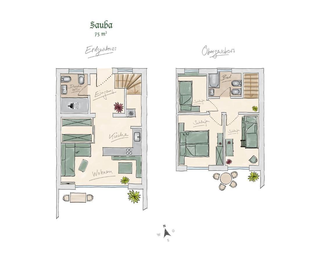 Ferienwohnungen "Zur Wally", Apartment Sauba Гарміш-Партенкірхен Екстер'єр фото